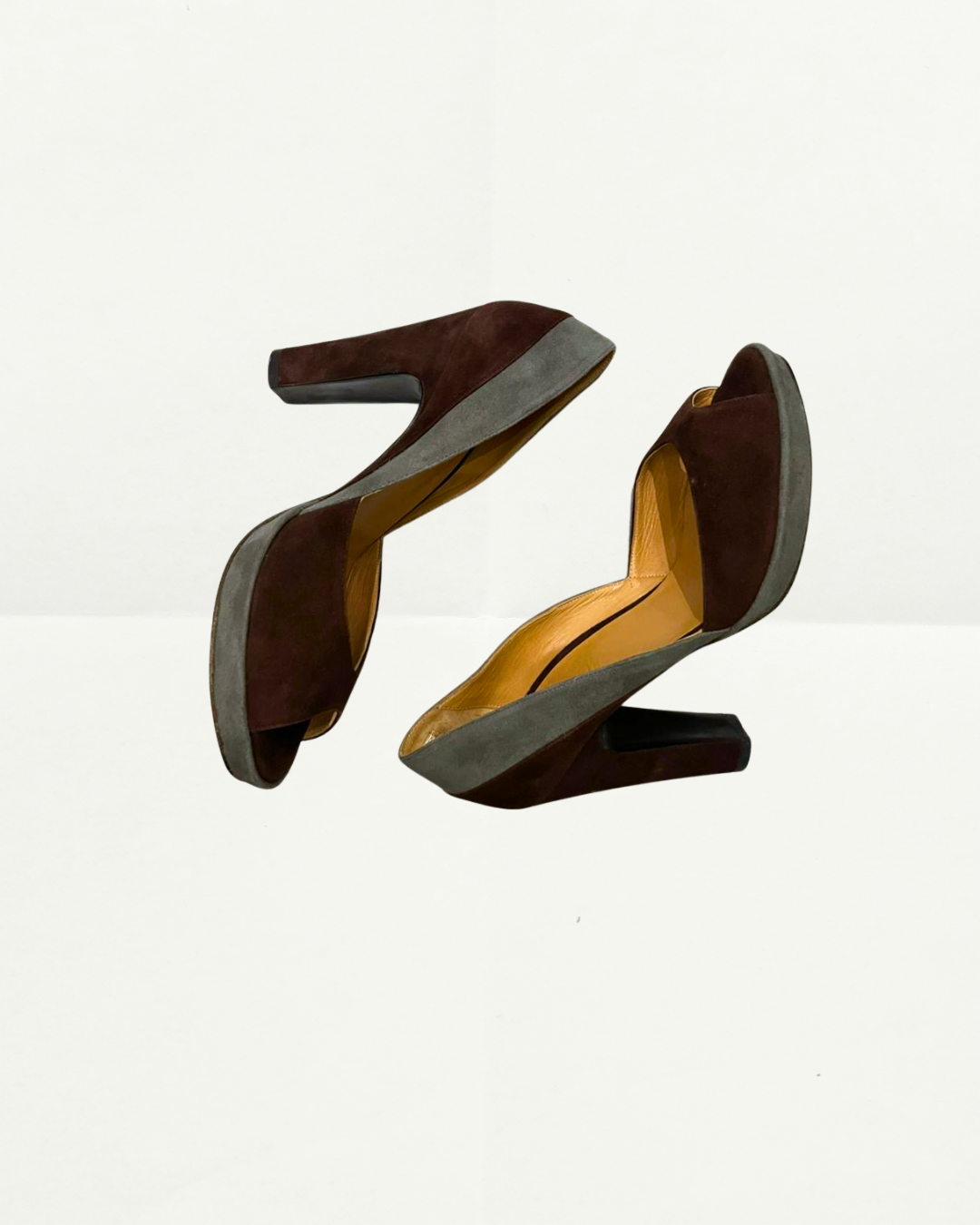 Hermes Suede Platfrom Heel