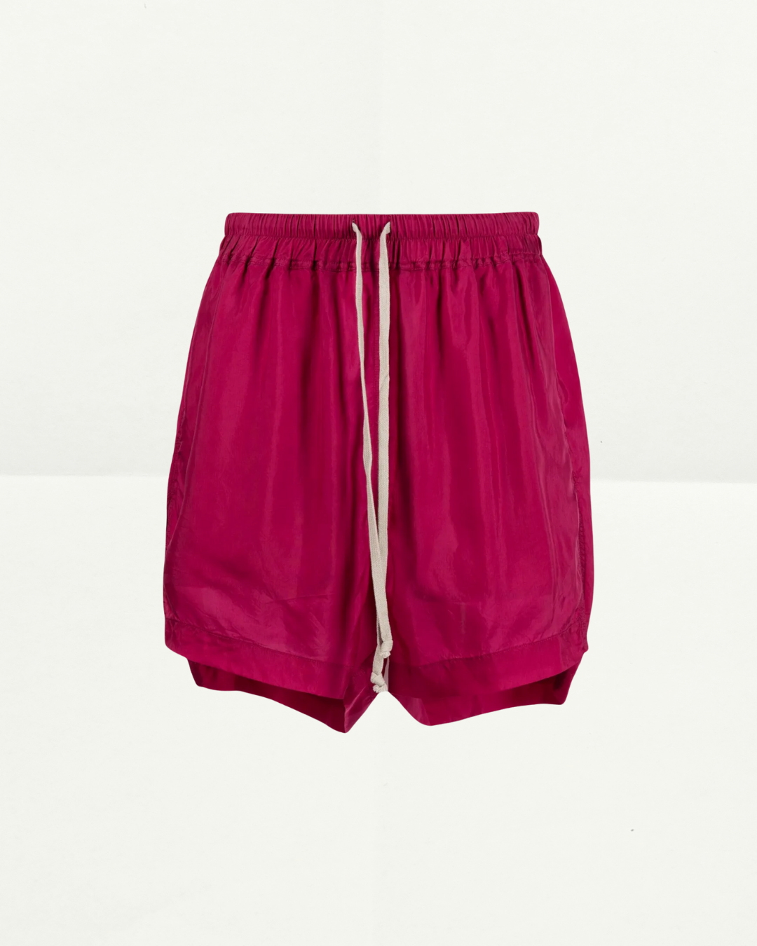 Rick Owens Drawstring Satin Shorts