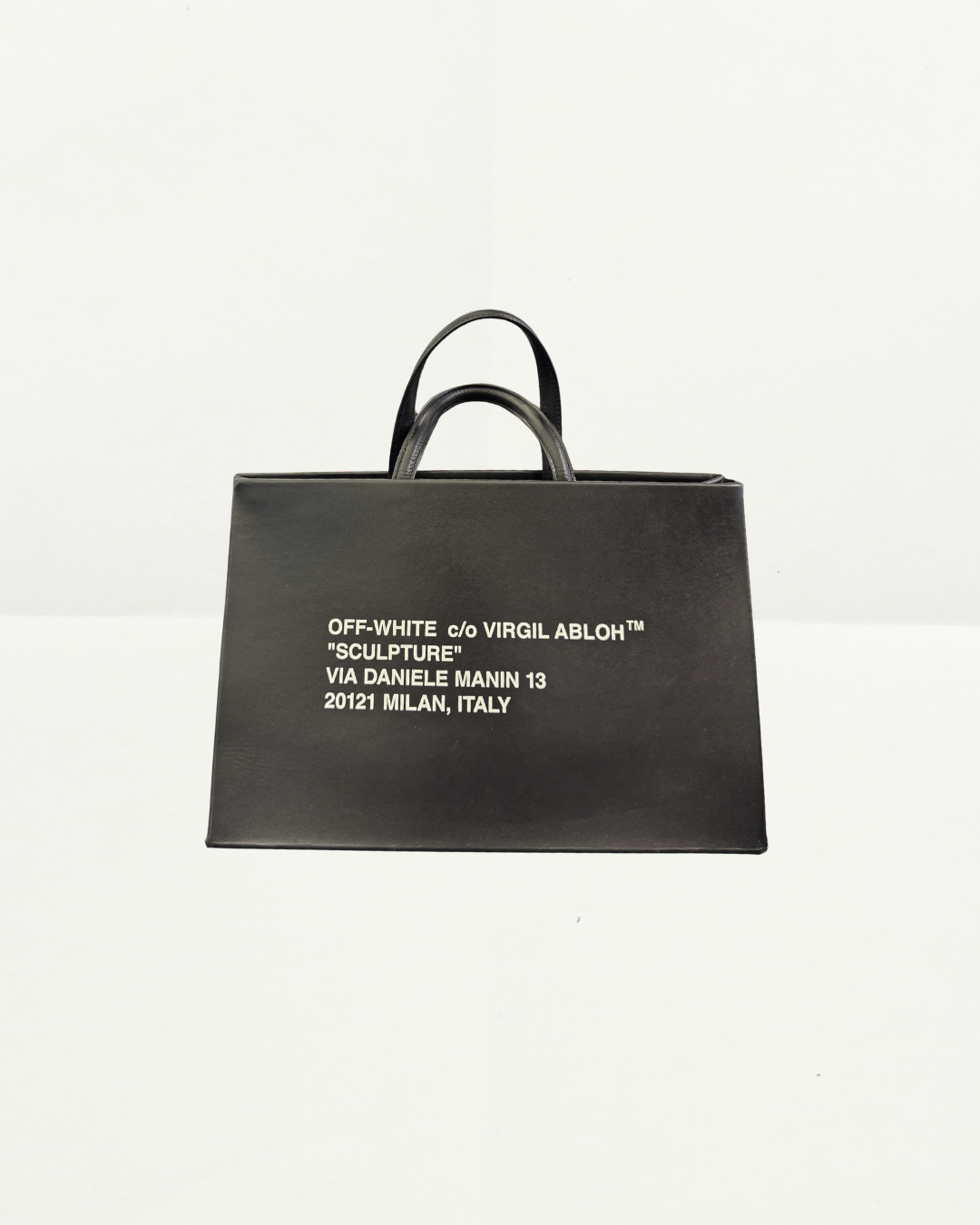 Off White Sculpture Doc Box Bag in Black