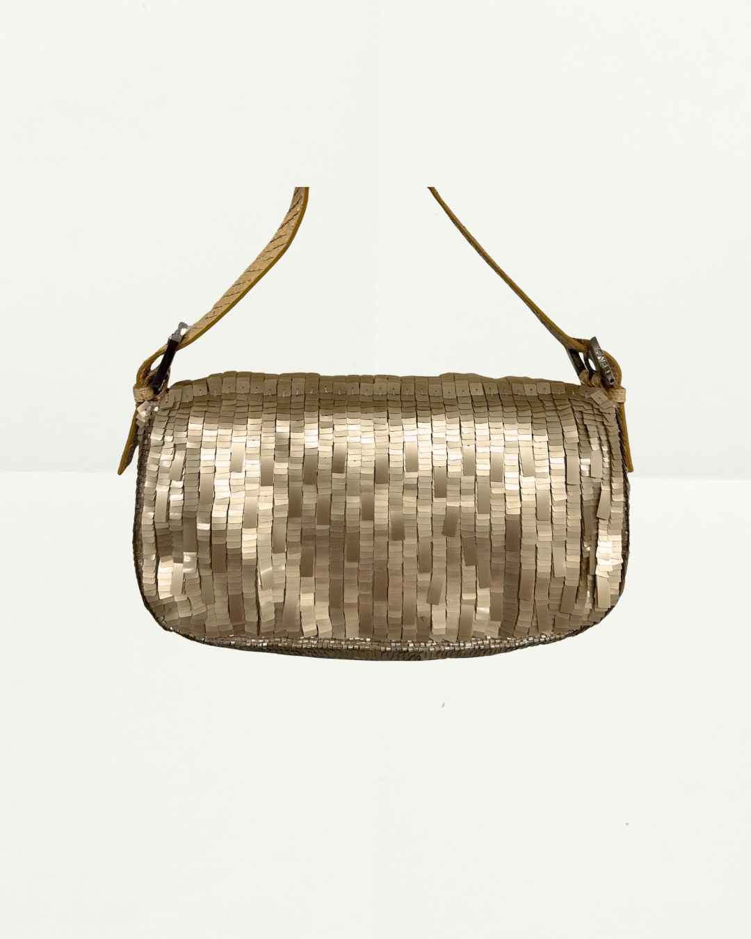 Fendi Baguette Bag with Gold Sequins