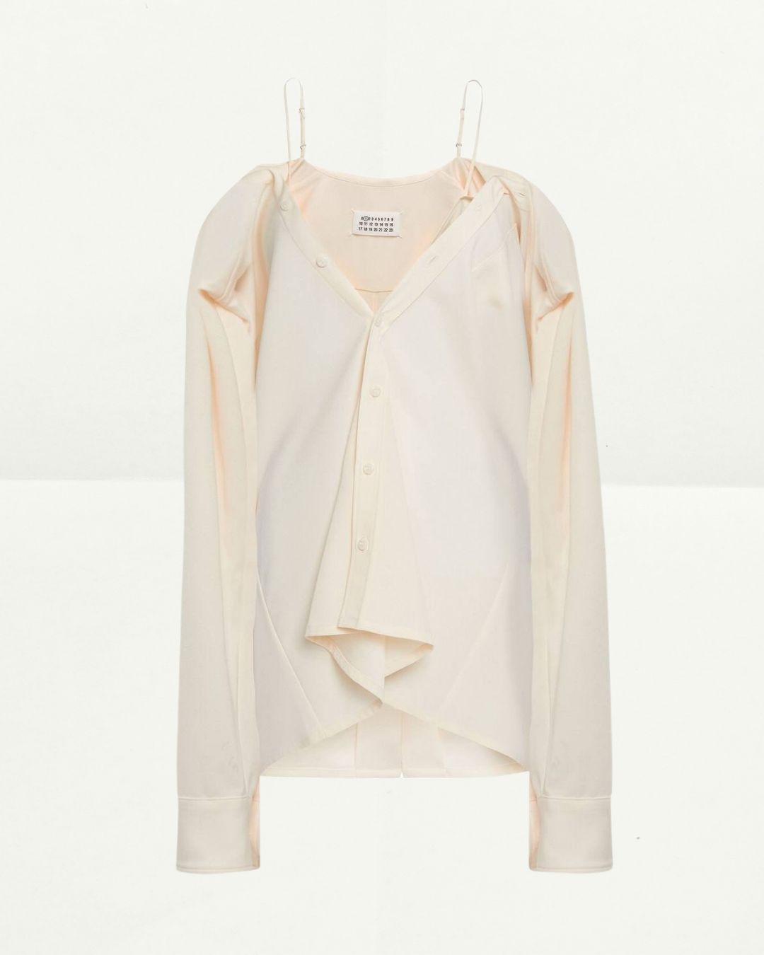 Convertible Crepe Shirt