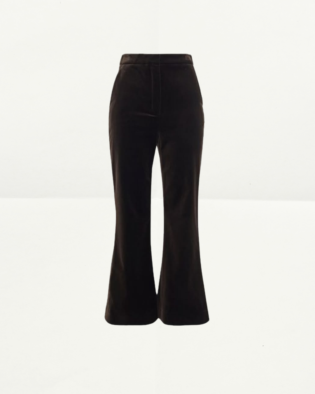 Women Zimmermann Velvet Flared Pants in Chocolate