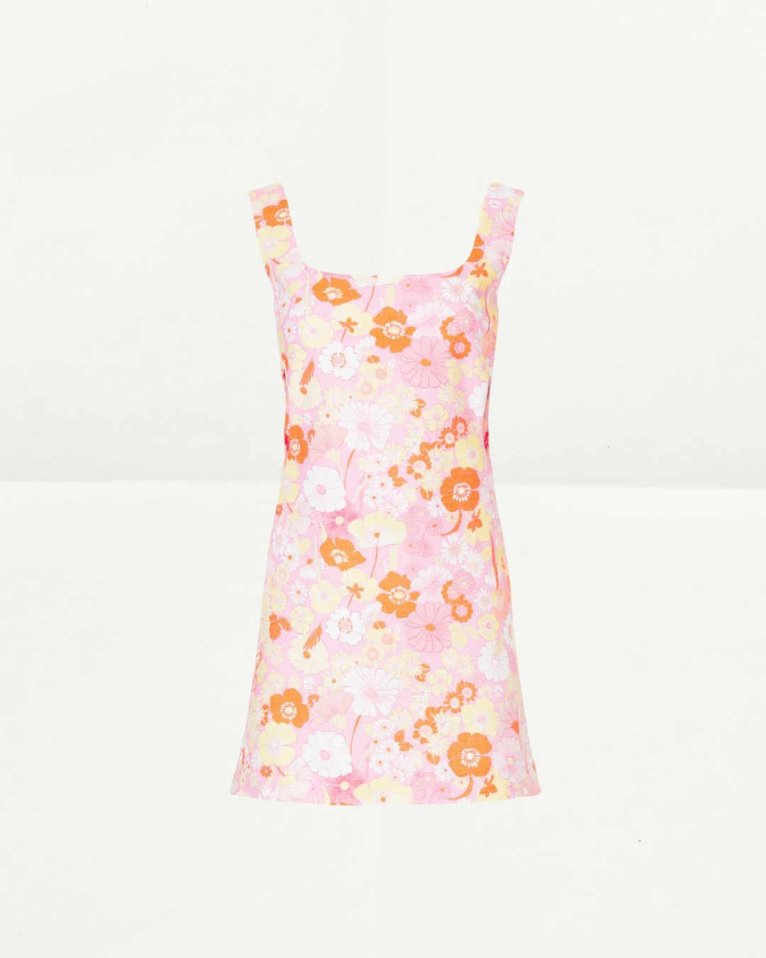 Maje Floral Side Cutout Dress