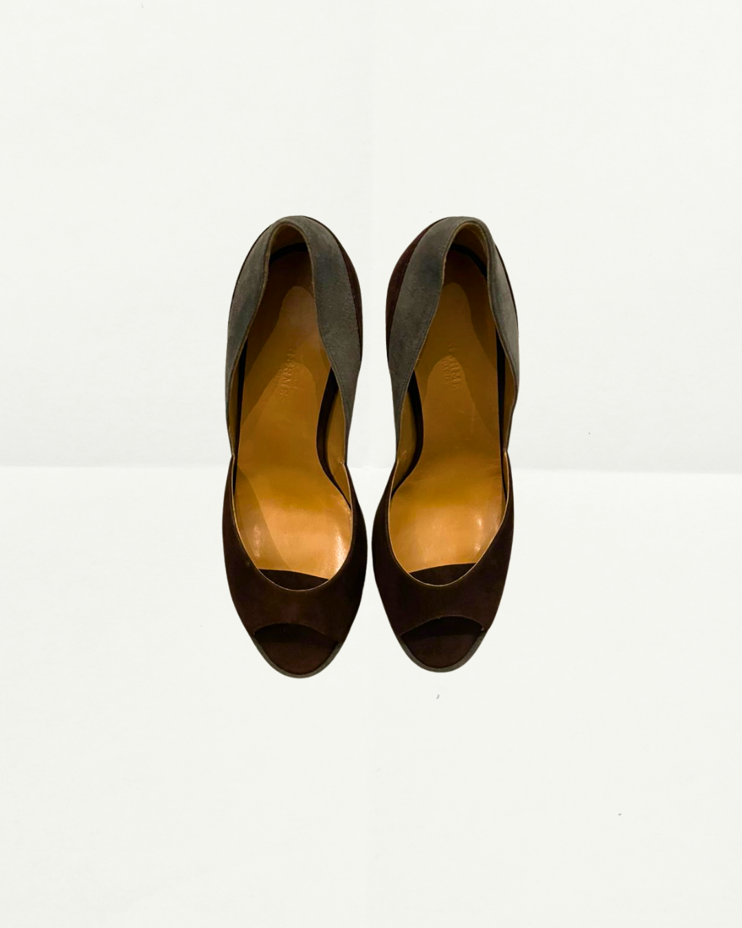Hermes Suede Platfrom Heel