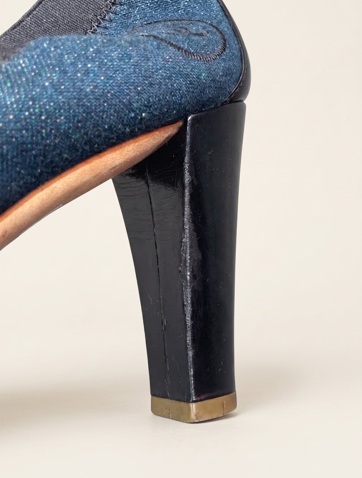 Denim elastic pumps