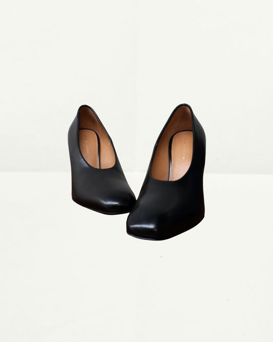 Dries Van Noten Sculptural Golden Heels