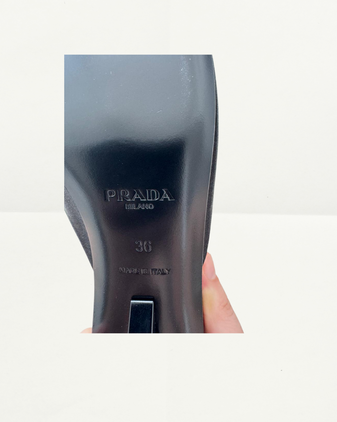 Prada Mules Satin Black