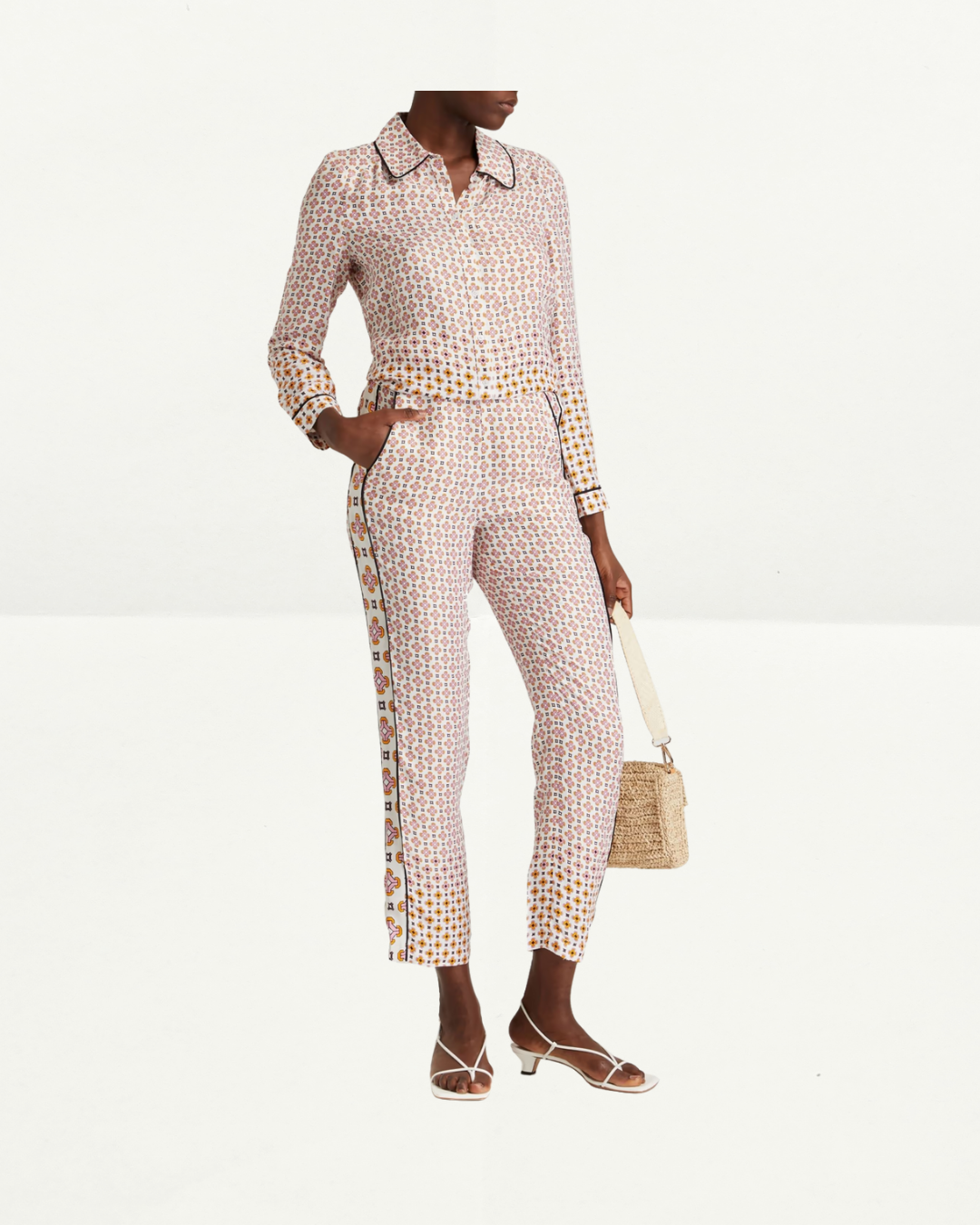 Maje Geo Pattern Pants