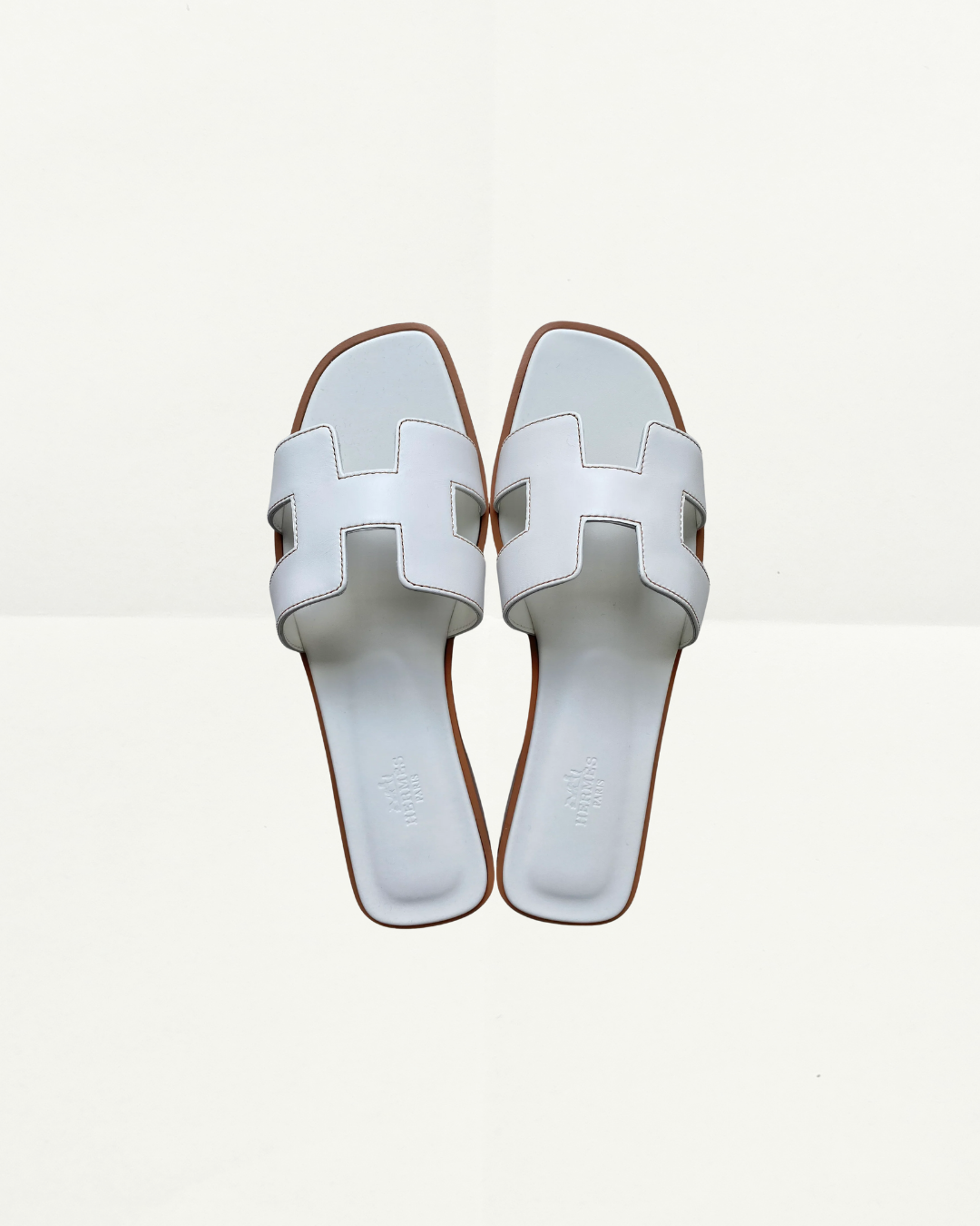 Hermes Oran in White
