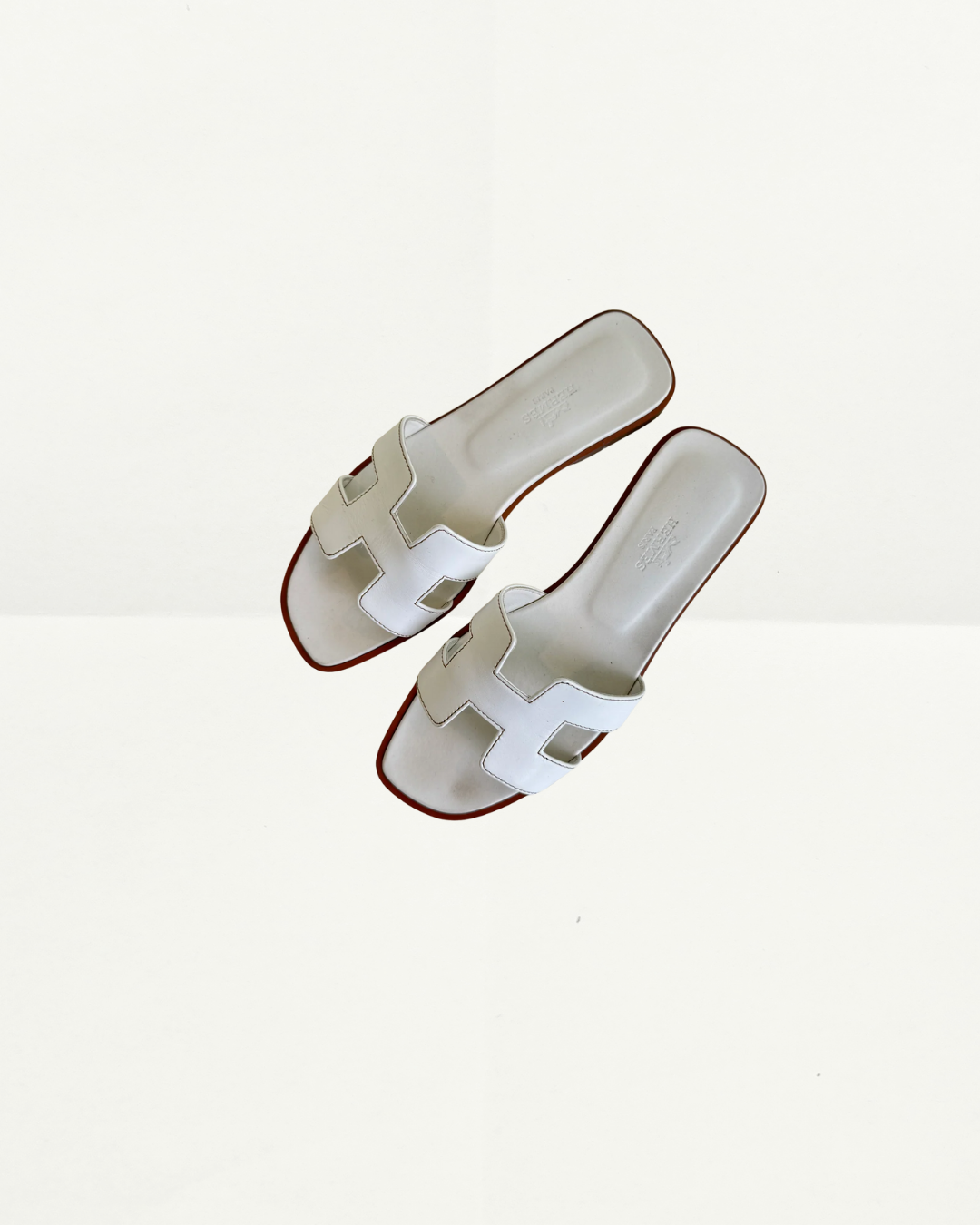 Hermes Oran in White