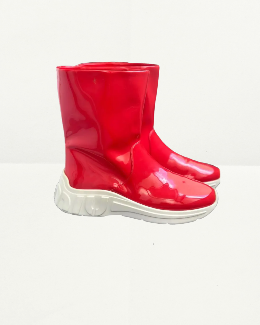 Miu Miu Rain Boots in Red