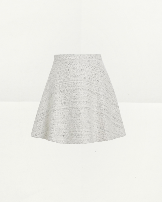 Valentino Metallic Bouclé-Tweed Mini Skirt