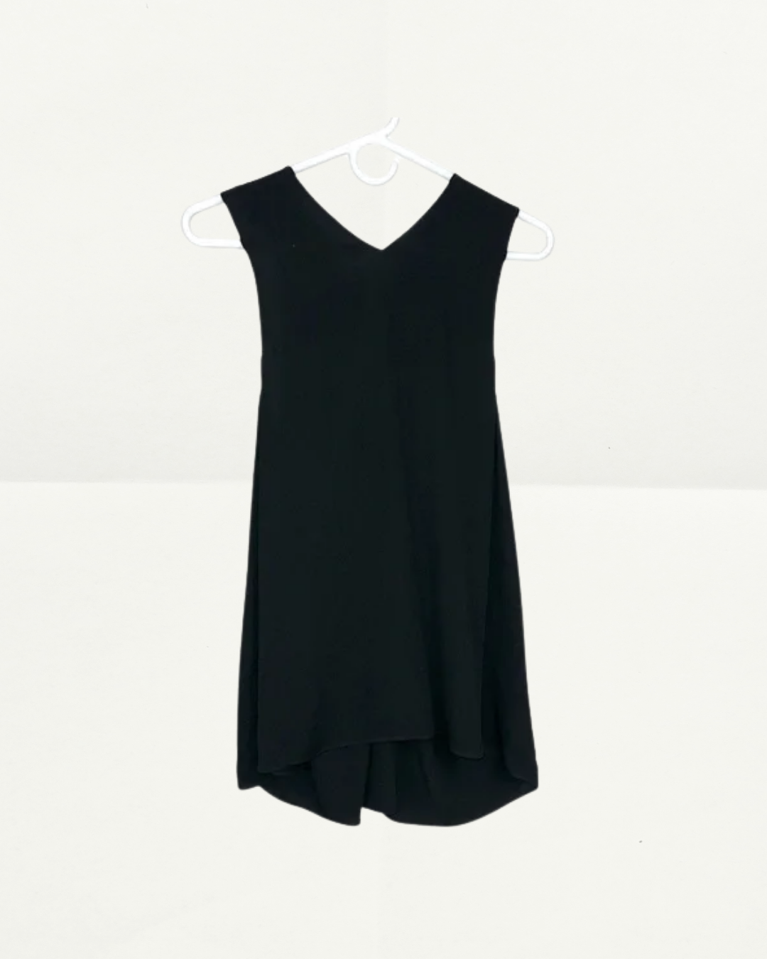 Helmut Lang Black Draped Twist Back Tank