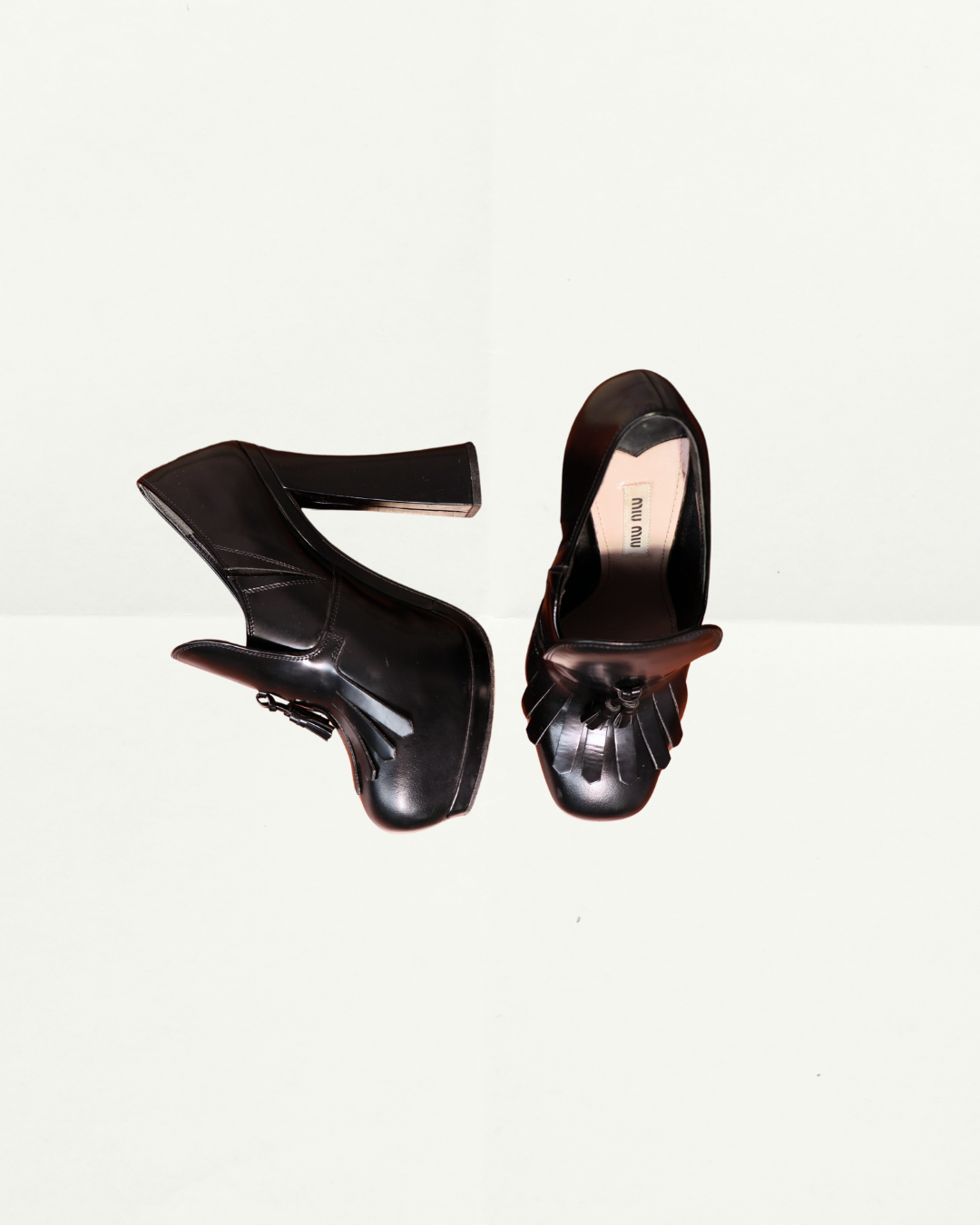Miu Miu Black Chunky Loafer