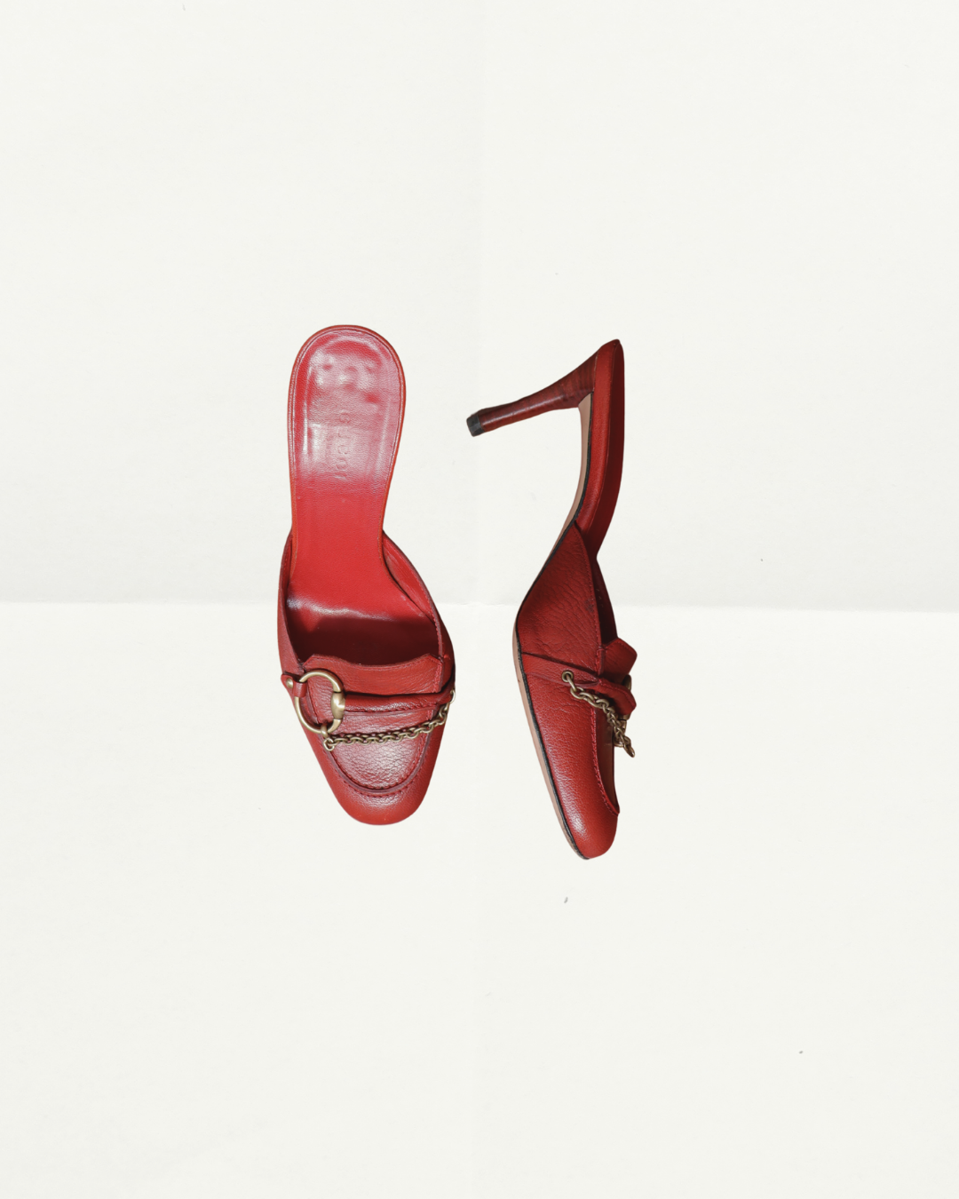Gucci Horsebit Mule Sandal in Burgundy