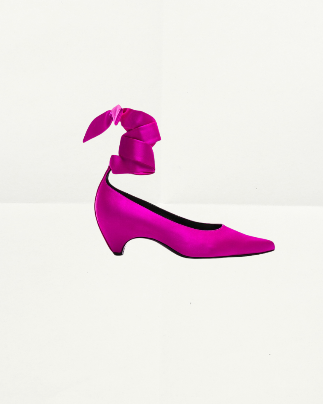 Stella Mccartney Piink	Bow Satin Pumps