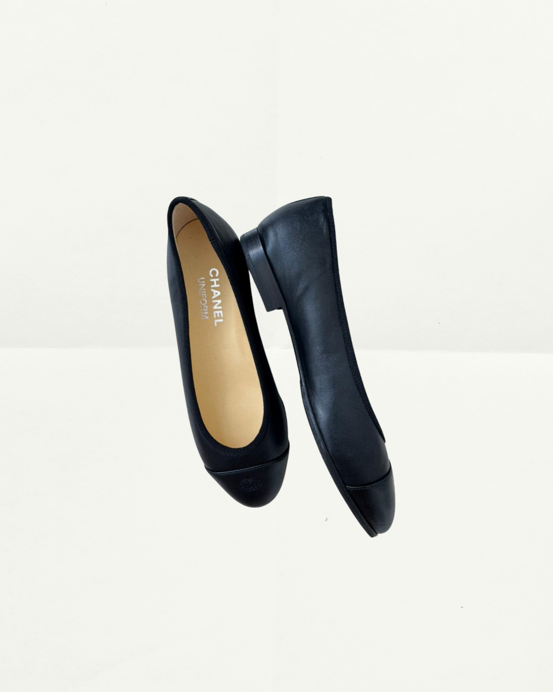 Chanel Uniform Ballerina Flats Black