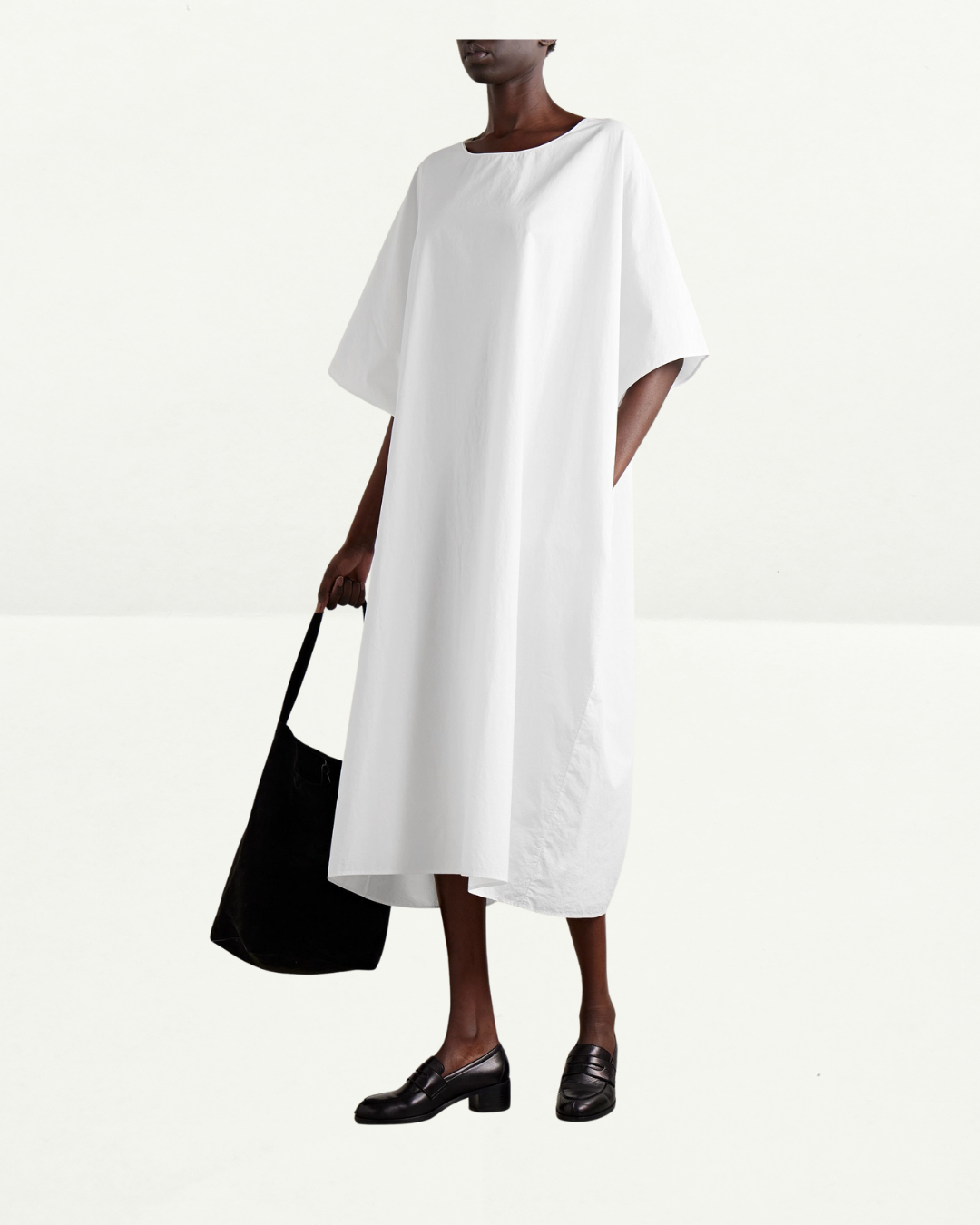 Isora Oversized Cotton-Poplin Midi Dress