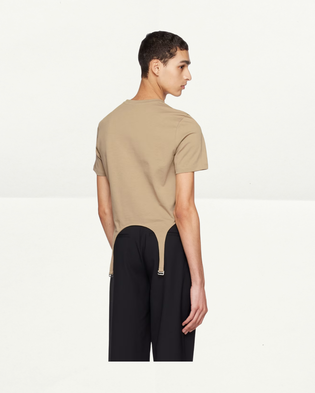 Dion Lee Khaki Garter T-Shirt