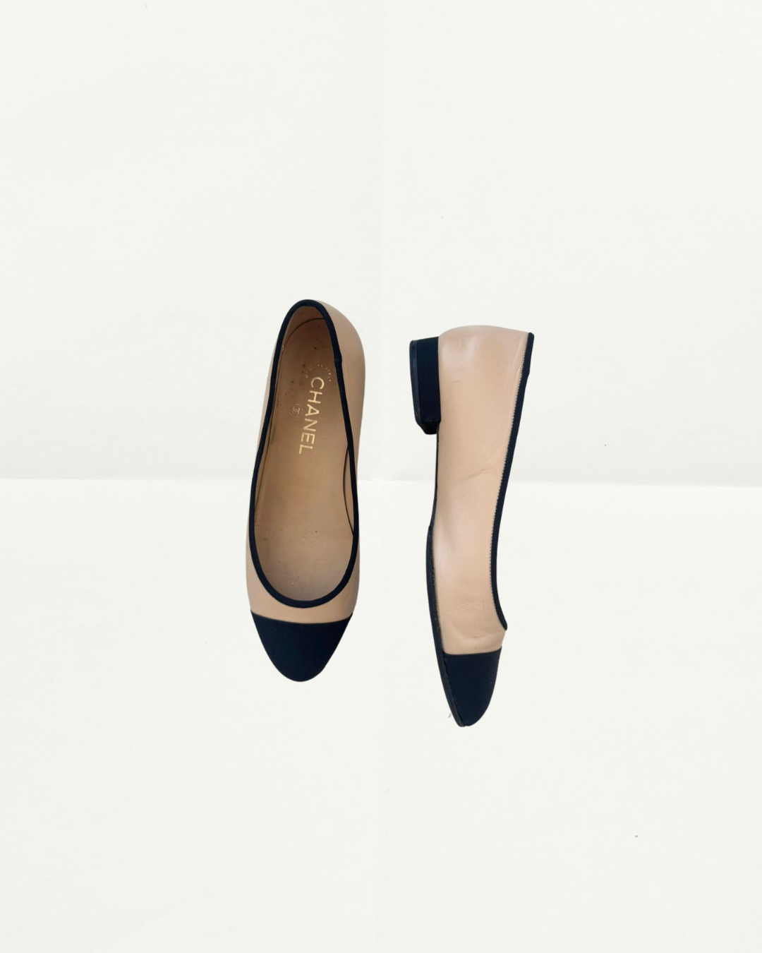 Chanel Nude Ballet Flats