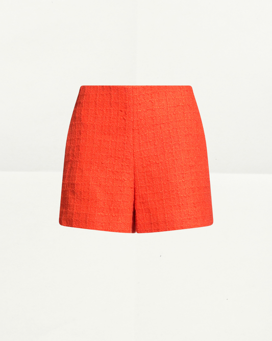 Valentino Tweed Orange Shorts Pants