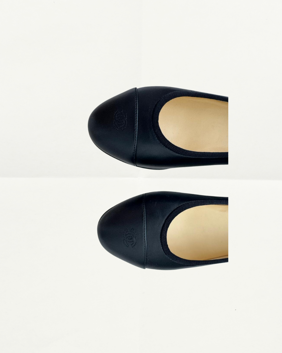 Chanel Uniform Ballerina Flats Black