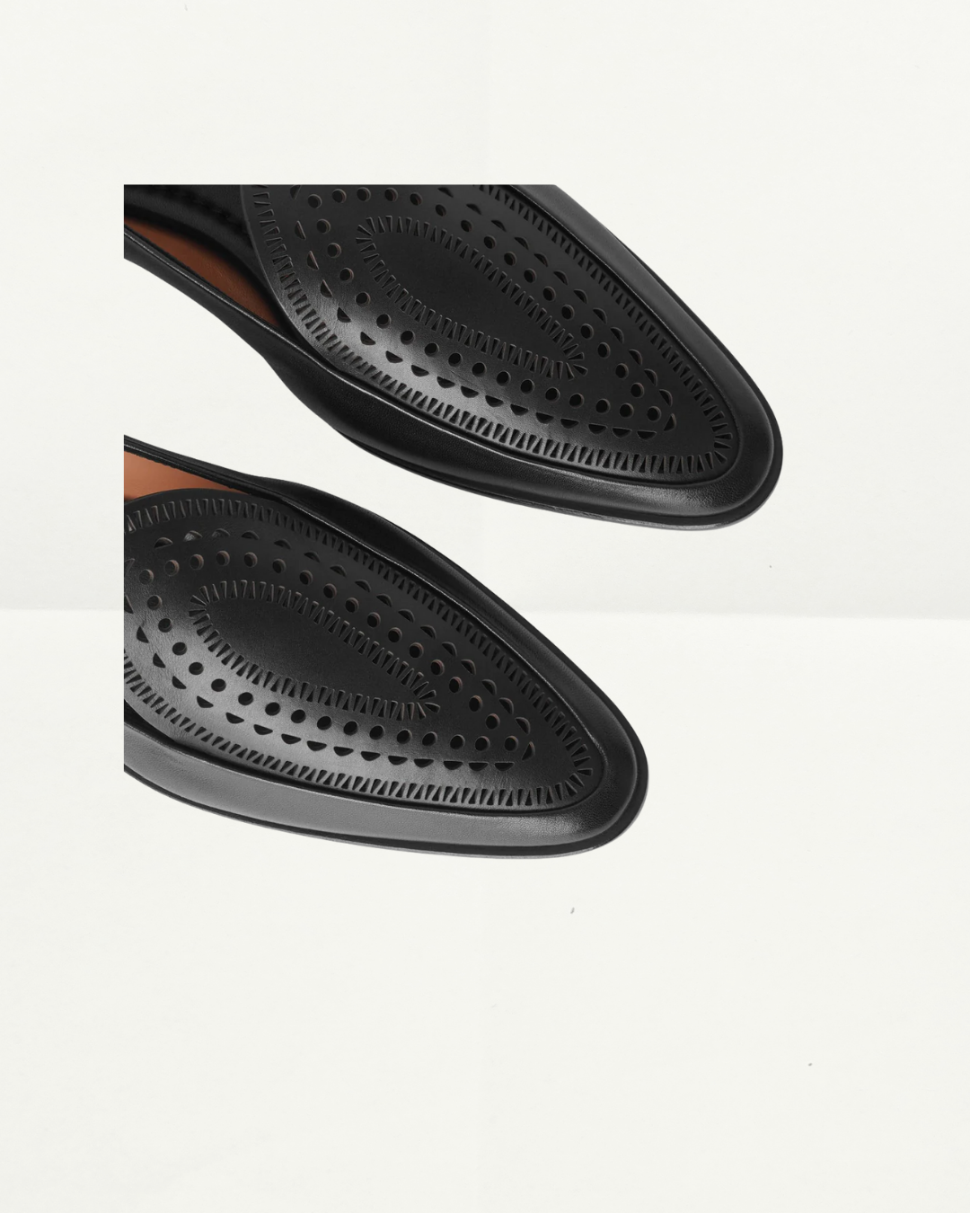 Alaïa Laser-Cut Leather Loafers