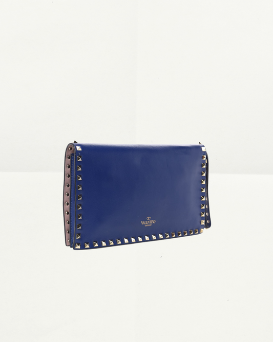 Valentino Rockstud Clutch in Blue