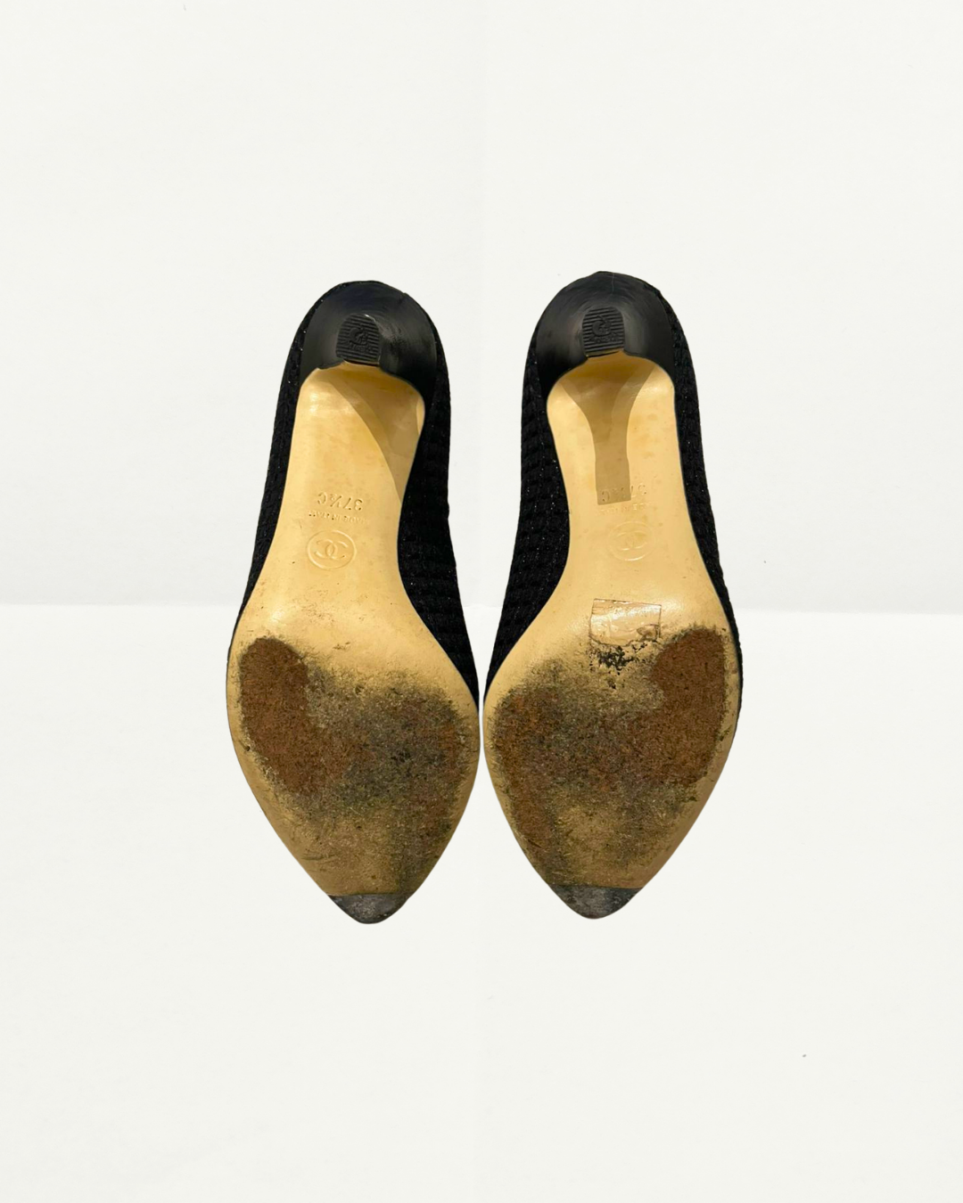 Chanel Tweed Heeled Pump
