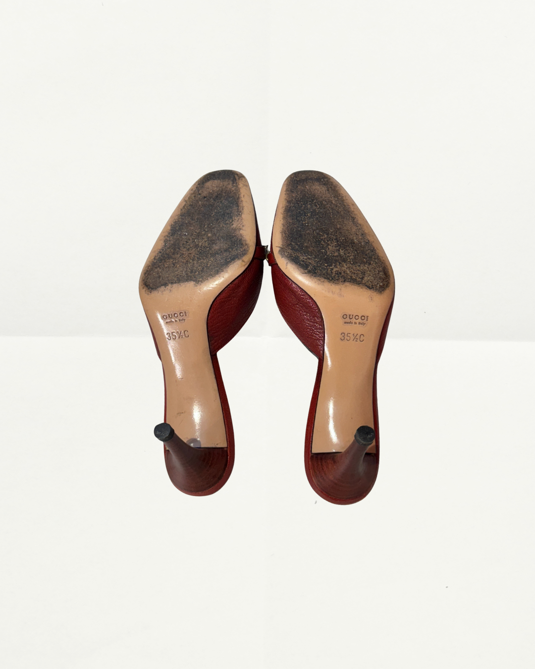 Gucci Horsebit Mule Sandal in Burgundy