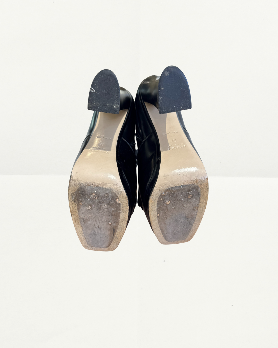 Miu Miu Black Chunky Loafer