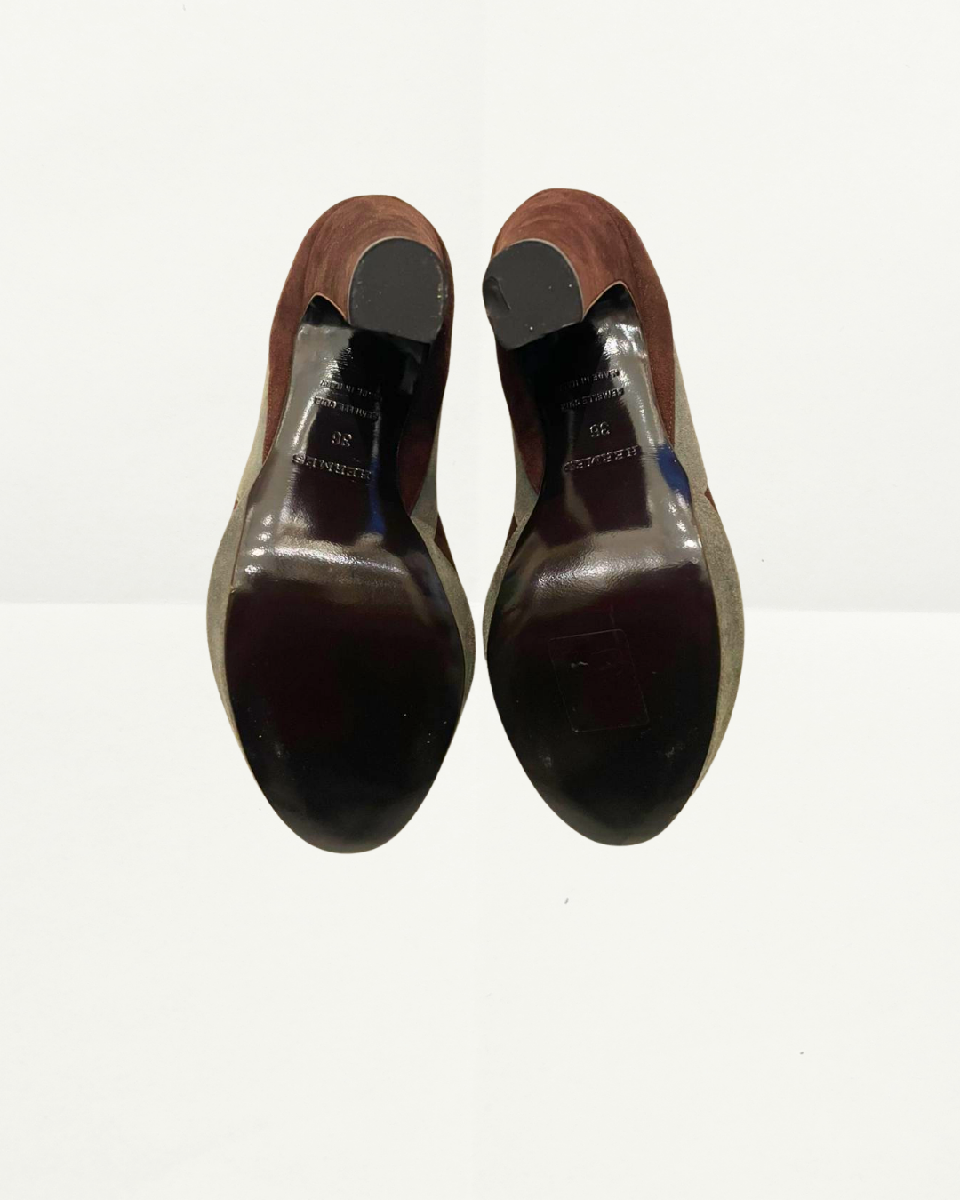 Hermes Suede Platfrom Heel