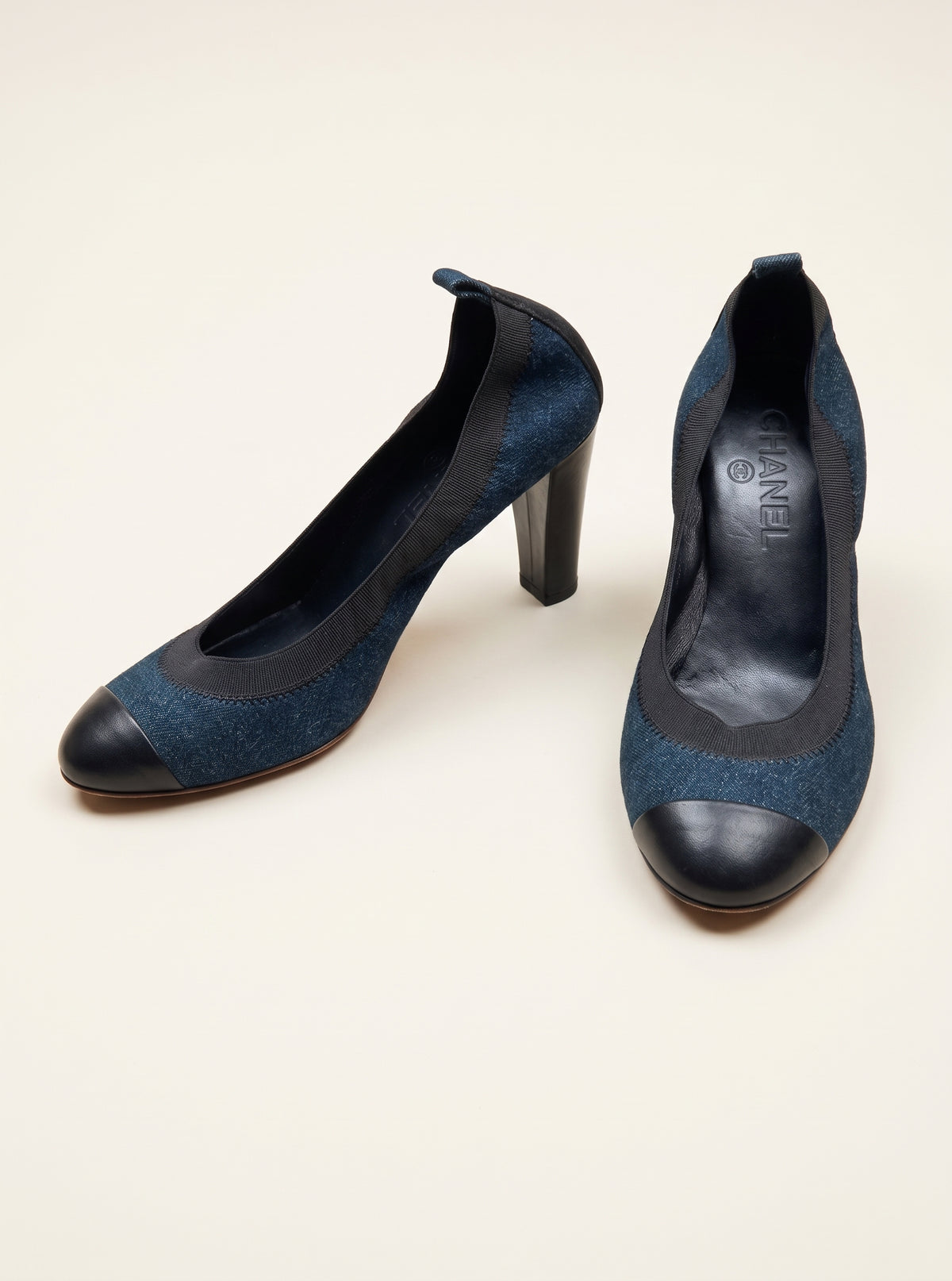 Denim elastic pumps