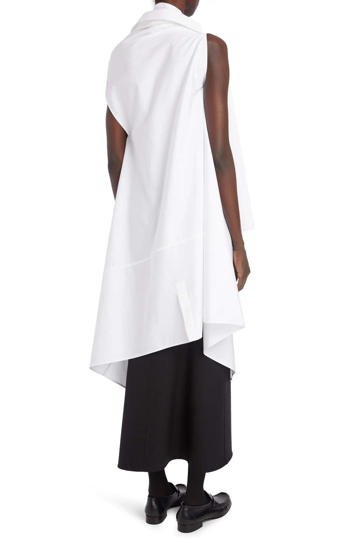 Albus Sleeveless Cotton Poplin Top